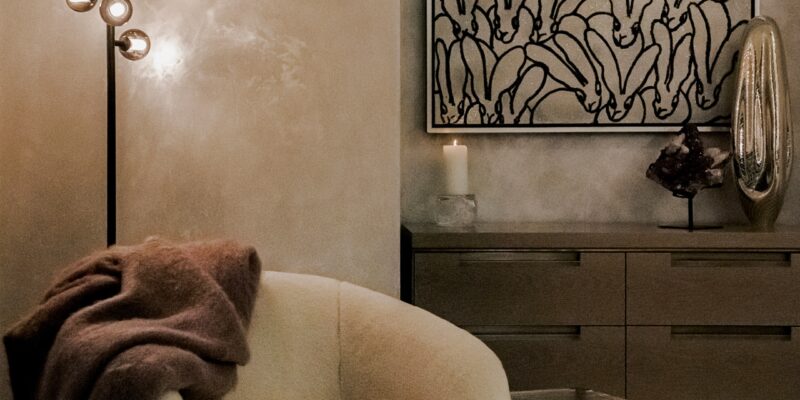 Bedroom design featuring comfortable textures, thoughtful finishes, and a calming atmosphere.